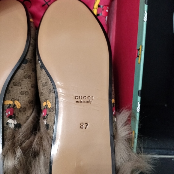 Guccix Disney Fur Princetown Mules - Picture 3 of 11